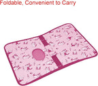 Pet Carrier with Shoulder Strap, 14 Inch x 9.4 Inch x 7 Inch Foldable Pink - Image 2