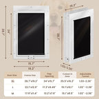 XL Dog Door for Door, Never Rust Plastic Extra Large Doggy Door for Interior - Image 6