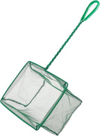 Pawfly Aquarium Fish Net with Braided Metal Handle Square Net with Soft Fine by Pawfly