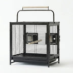Bird Travel Carrier Cage, 19Inch Wrought Iron Small Bird Cage - Image 6