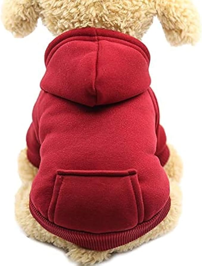 Jecikelon Winter Dog Hoodie Sweatshirts by Jecikelon