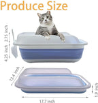 Collapsible Kitten Litter Box, Open Small Cat Litter Box - Image 2