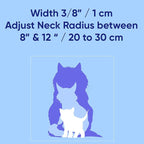 Pawtitas Personalized Teal Reflective Cat Collar – Adjustable Custom Collar - Image 8