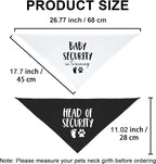 2 Pack Baby Security in Training and Head of Security, Dog Bandanas - Image 2