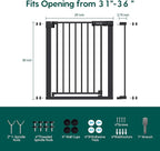 BABELIO Baby Gate for Doorways and Stairs, 31-36" Pet Gate - Image 6