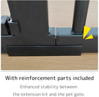 Lumizone Extra Tall Pet Gate 55.12" High Pressure Mounted 4.13" Wide Extension - Image 3
