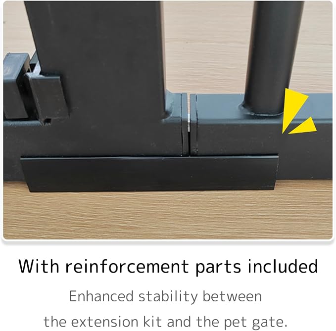 Lumizone Extra Tall Cat Gate Extension Kit 61.02" High Pressure Mounted 16.73" - Image 4