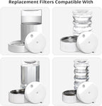 8Pcs Gravity Pet Water Fountain Filters, Automatic Pet Waterer Replacement - Image 2