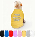 Custom Dog Clothes Shirts for Small Large Dogs Breathable Pet Shirt Customized by Plmoknijb