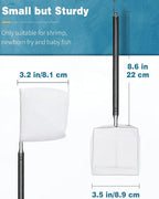 Pawfly 4 Inch Aquarium Soft Square Fine Shrimp Net, Tiny Fish Tank Net - Image 6