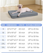 KSIIA XL Dog Bed for Crate Pad Waterproof Dog Bed - Image 6