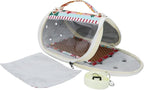Wontee Small Pet Carrier Hamster Carrier Bag Portable Travel Carrier - Image 2