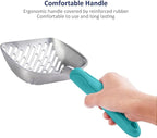 WePet Cat Litter Scoop, Aluminum Alloy Sifter, Kitty Metal Scooper, Deep Shovel - Image 4