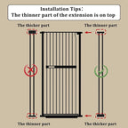 WAOWAO 71" Extra Tall Cat Pet Gate 29.92-45.66" Wide Pressure Mounted Walk - Image 4