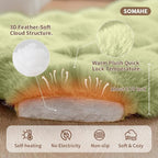 Self-Warming Dog Bed, Plush Faux Fur Mat - Image 3