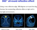 FEimaX Dog & Cat Harness Set, No Pull, Reflective, Adjustable, Soft Mesh - Image 6