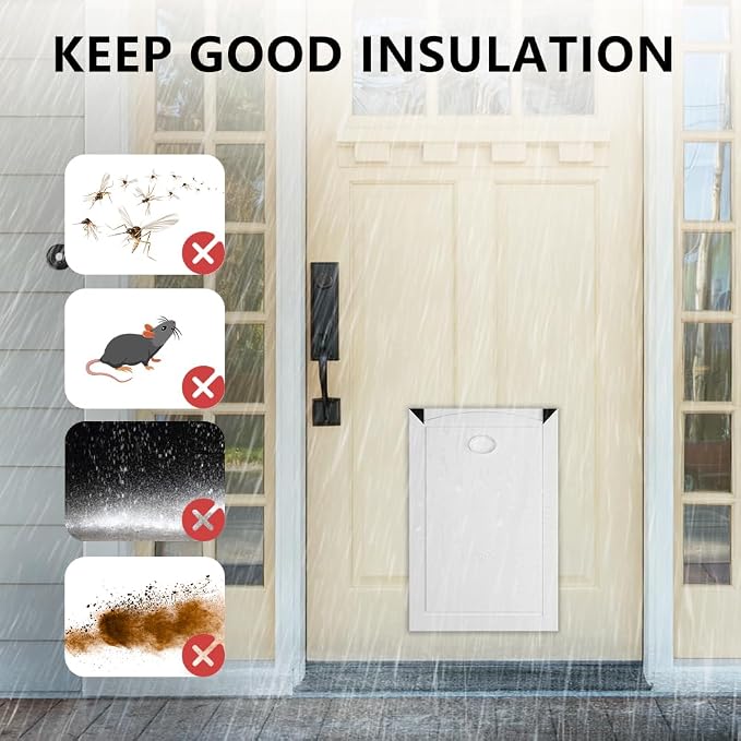Aluminum Large Dog Door for Extreme Weather, Doggie Door - Image 7