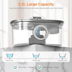 Cat Water Fountain Stainless Steel: 108oz/3.2L Cat Fountain - Image 6