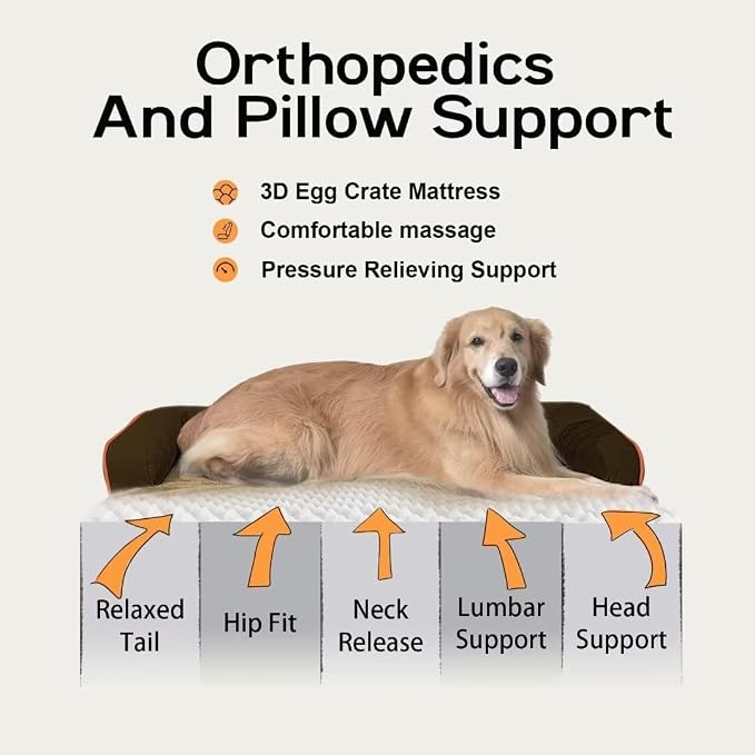 Small Dog Bed Orthopedic Washable Cat Bed Memory Foam Small Couch Sofa Indoor - Image 3
