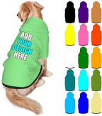 Custom Dog Hoodie Personalized Photo Text Logo Name Dog Clothes, Soft & Warm by Mynvzrk