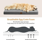BFPETHOME Outdoor Dog Beds for Large Dogs, Waterproof Dog Bed for Medium - Image 5