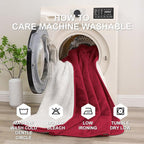 Waterproof Blanket for Beds – Ideal for Couch & Pets Splash Proof Sherpa Throw - Image 8