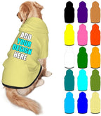 Custom Dog Hoodie Personalized Photo Text Logo Name Dog Clothes, Soft & Warm by Mynvzrk