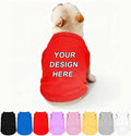 Custom Dog Clothes Shirts for Small Large Dogs Breathable Pet Shirt Customized by Plmoknijb