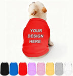 Custom Dog Shirt Pet T Shirts for Small Medium Large Dogs Customized Clothes by Plmoknijb