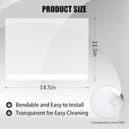 3PCS Cat Litter Box Pee Shields, Transparent Easy Clean Splash Guard - Image 2