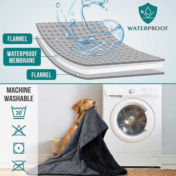 PetAmi Waterproof Dog Blanket, Leakproof XL Pet Blanket - Image 4