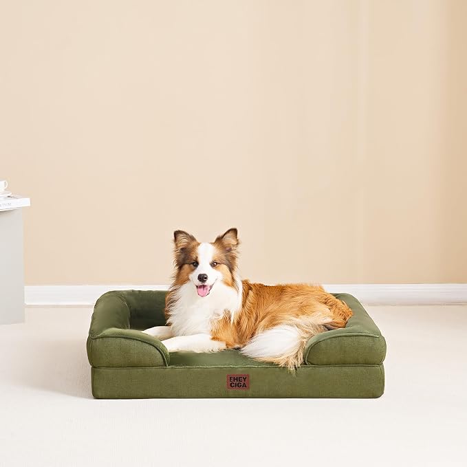 EHEYCIGA Orthopedic Dog Beds for Large Dogs, Waterproof Memory Foam Large Dog - Image 8
