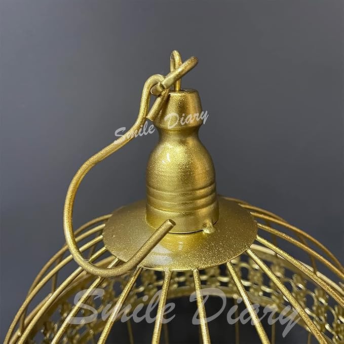 Round Birdcages Vintage Decorative Iron Bird cage Wedding Decor Flower cage - Image 4
