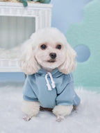 QWINEE Basic Dog Hoodie Sweatshirt Puppy Sweater Warm Cat Costumes Pet Clothes - Image 7