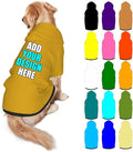 Custom Dog Hoodie Personalized Photo Text Logo Name Dog Clothes, Soft & Warm by Mynvzrk