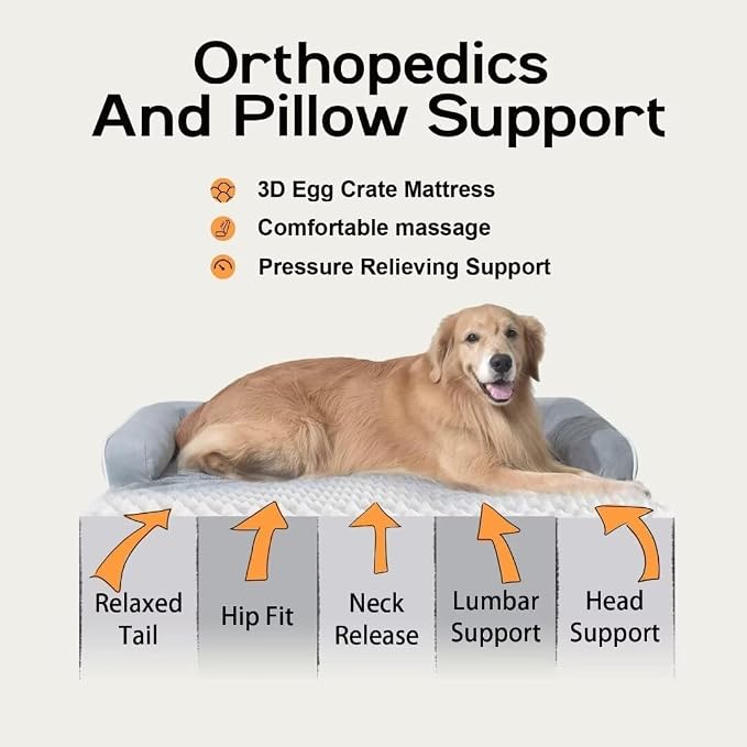 Dog Bed Medium Size Dog-Orthopedic Waterproof Bed - Image 3