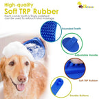 2 Pack Dog Grooming Brush, Premium Soft Silicone Pet Bath Brushes - Image 3