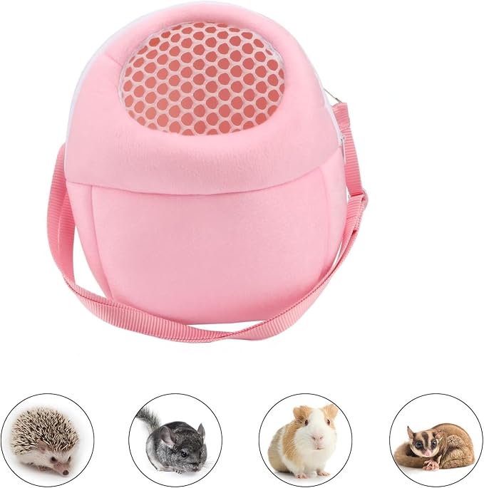 Pet Carrier Backpack for Small Animals, Travel Handbag for Cat, Guinea Pig - Image 4