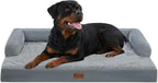 Orthopedic Dog Beds for Extra Large Dogs, Waterproof Egg Crate Foam XL Dog Bed by CasaPaw