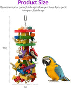 RUBY.Q Large Parrot Toy, 20in Bird Parrot Toy, African Grey and a Variety of - Image 4
