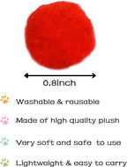 PET SHOW 100pcs 1.5"/3.8cm Cat Toy Balls Bulk Soft Kitten Pompon Toys Indoor - Image 3
