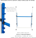 Better Sporting Dogs 4 Pack Adjustable Dog Agility Bar Jumps w/Cup Strips | - Image 2