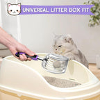 Cat Litter Scoop, Metal Cat Scooper, Rubber Handle Scoop, Sifting Shovel – - Image 6