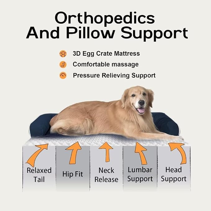 Orthopedic Large Dog Bed Washable: Orthopedic Dog beds - Image 4