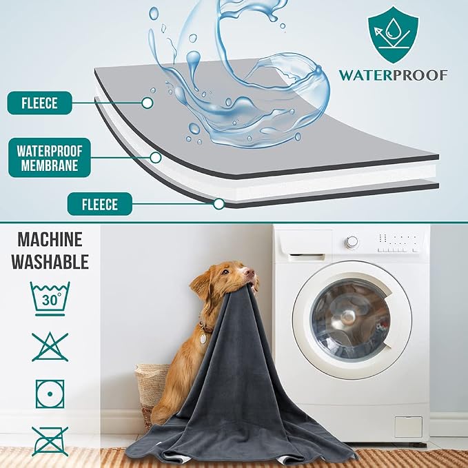 PetAmi Waterproof Dog Blanket for Extra Large Pets Dogs Cats, Large Pet Couch - Image 3