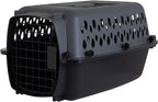 Petmate Pet Porter Dog Kennel 19", Dark Gray & Black, by Petmate