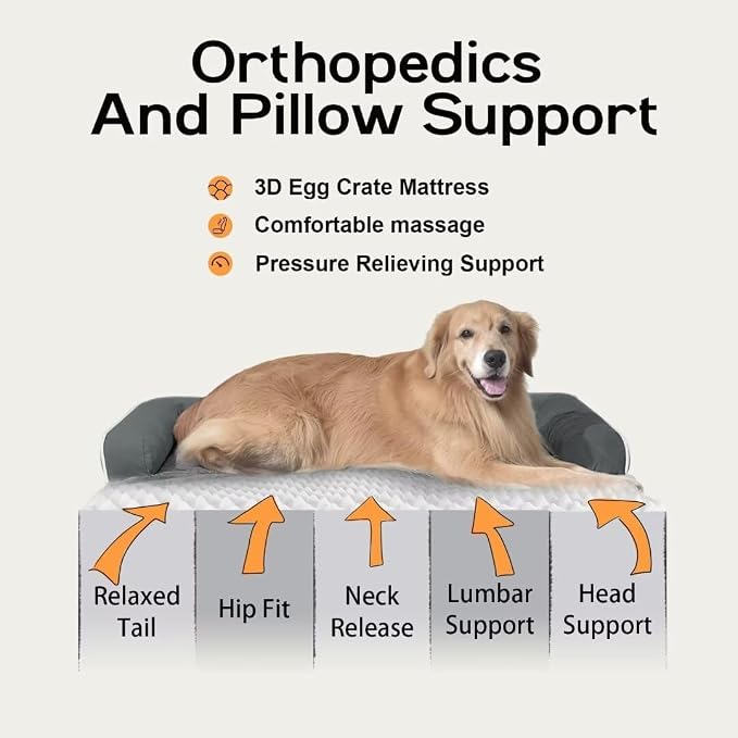 Dog Bed Medium Size Dog-Orthopedic Waterproof Bed - Image 3