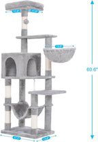 Hey-brother Cat Tree with Large Hammock, Cat Condo with Sisal-Covered - Image 3