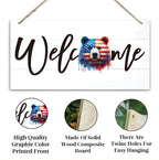 Welcome Sign for Front Door, Welcome Decor Wooden Hanging Sign for Wall Decor - Image 3