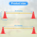 Dog Agility Training Hurdle Cone Set, Adjustable Dog Agility Equipment Obstacle - Image 6